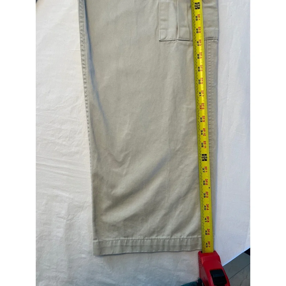 Levis Silver Tab Khaki Cargo Pants Mens Size 33x34 Relaxed Fit 90s Retro‎
